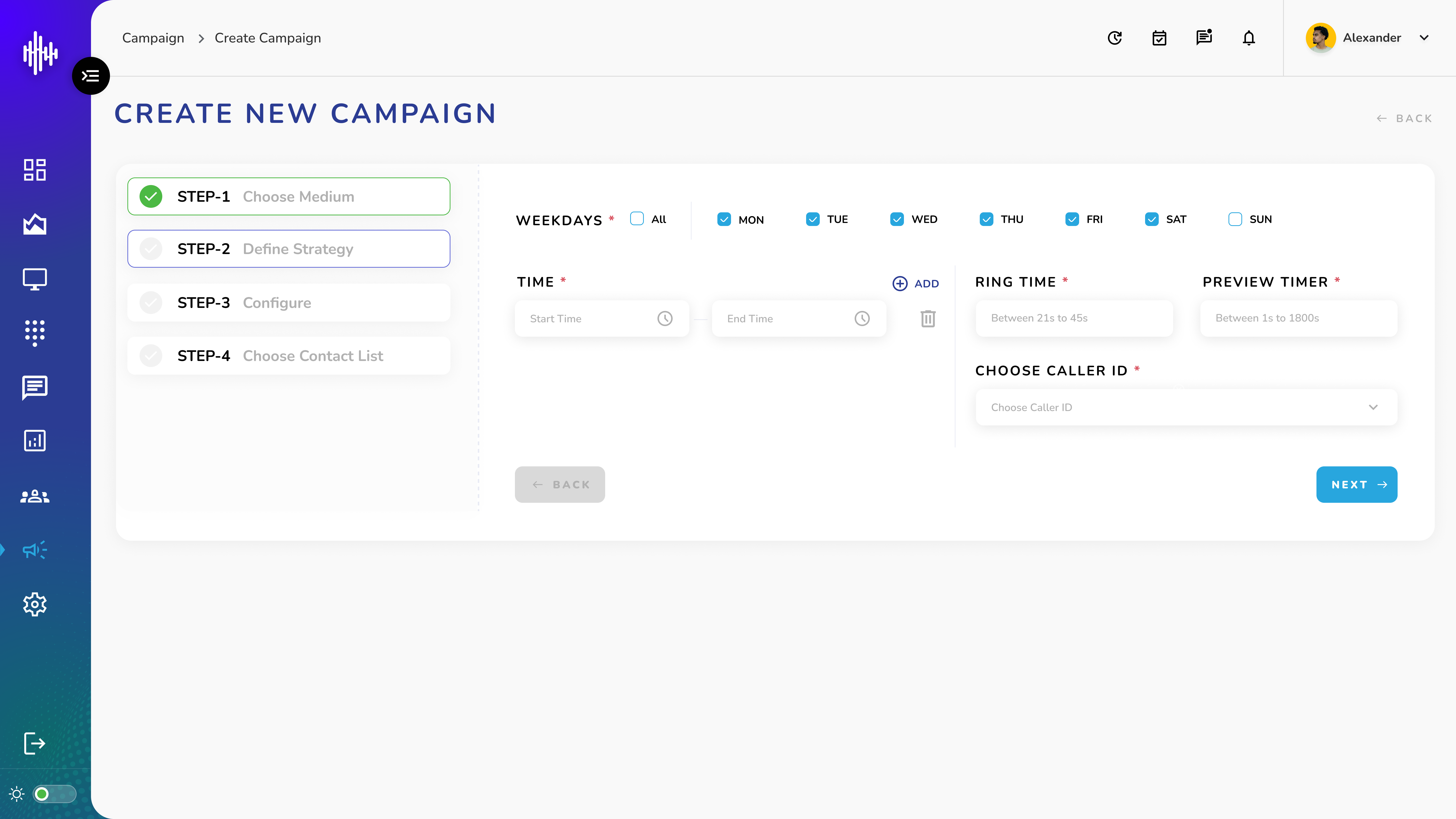 Campaign - Voice - Step 2: Define Strategy-For Preview